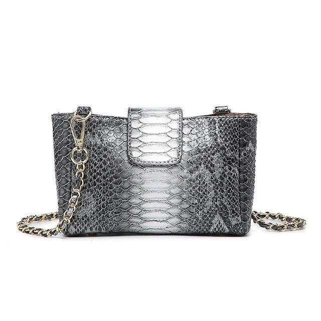 Crocodile shoulder bag