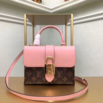 Women Lock Top luxury handbag