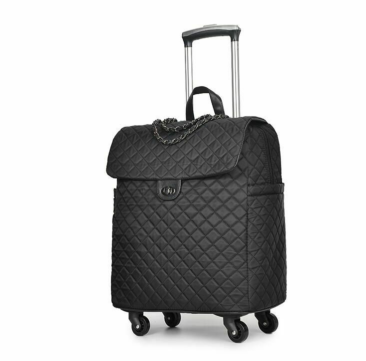 Brand Women Wheeled Luggage bag Cabin travel Trolley