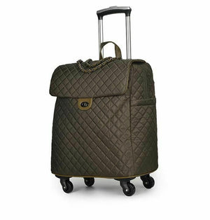 Brand Women Wheeled Luggage bag Cabin travel Trolley