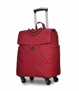 Brand Women Wheeled Luggage bag Cabin travel Trolley