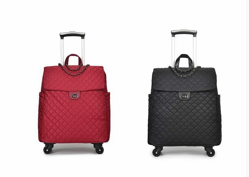 Brand Women Wheeled Luggage bag Cabin travel Trolley